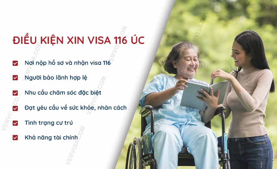 Điều kiện xin visa 116 Úc