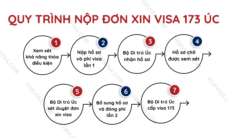 Quy trình nộp đơn xin visa 173