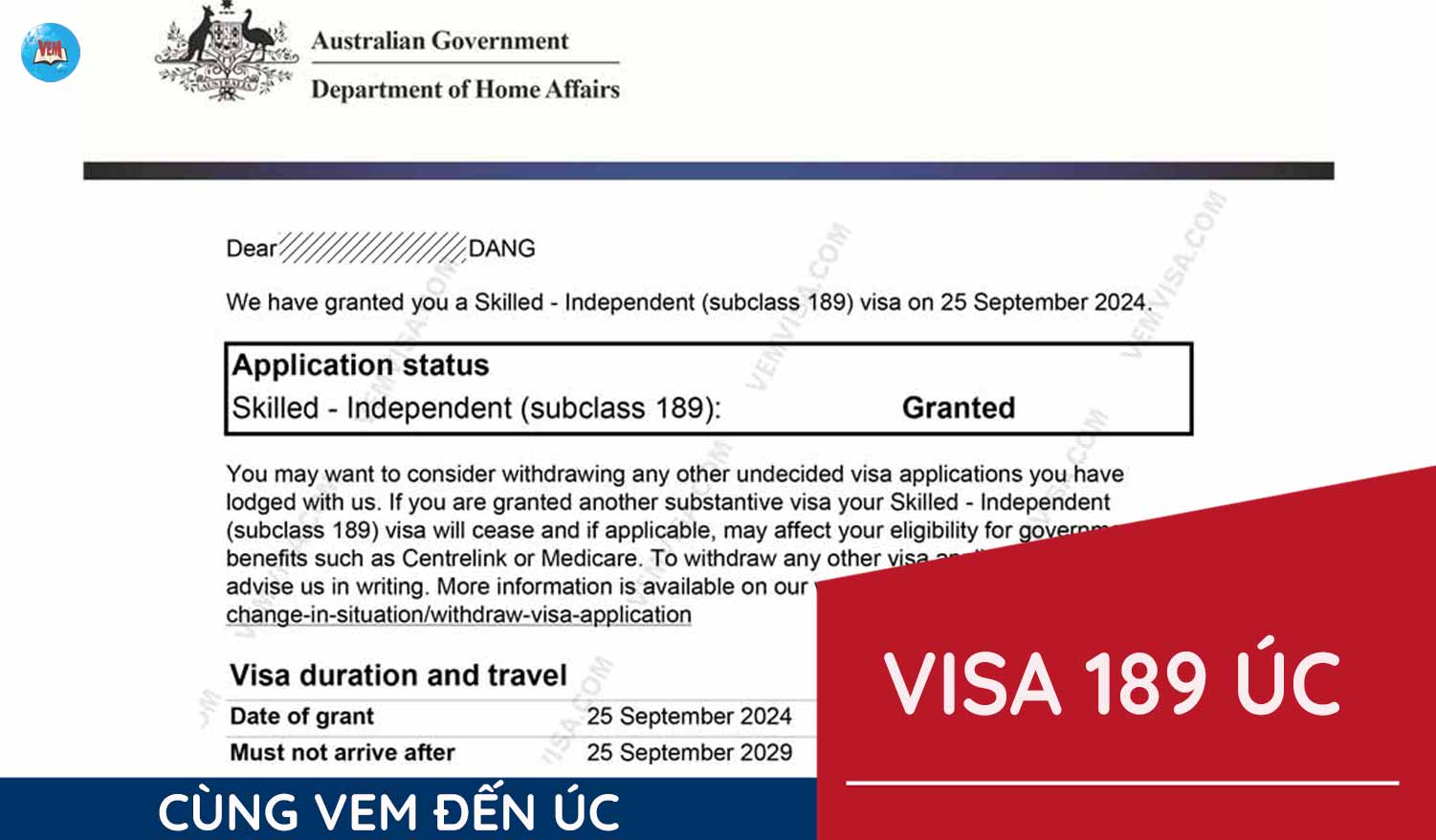Visa 189 Úc