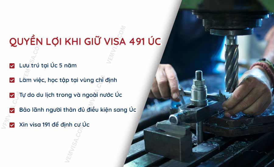 Quyền lợi của người giữ visa 491 Úc