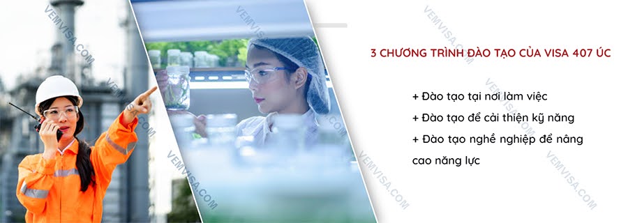 3 chương trình đào tạo của visa thực tập sinh 407 Úc