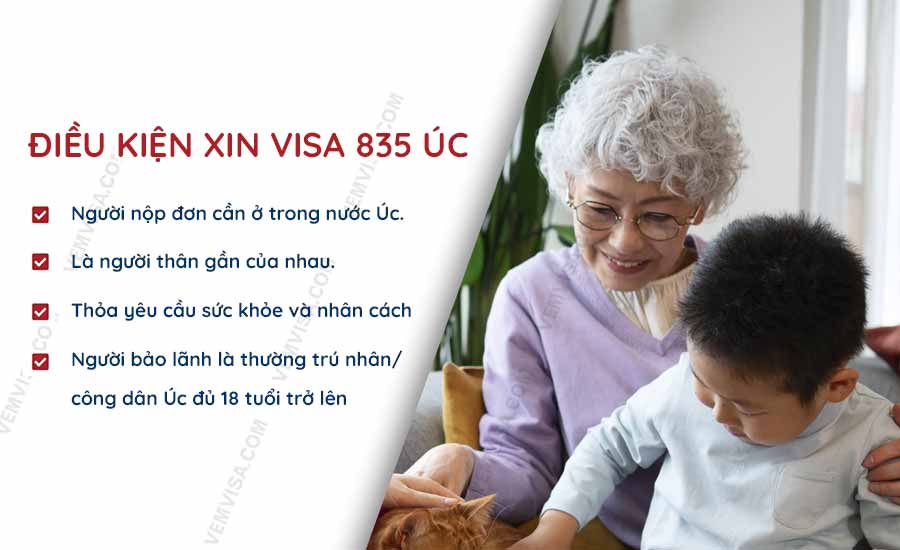 Điều kiện xin visa 835 Úc