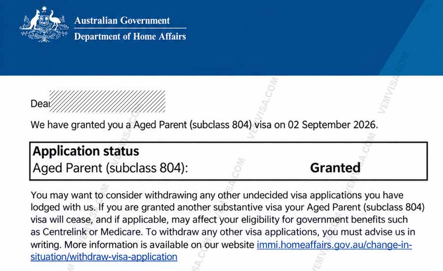 Visa 804 là gì?