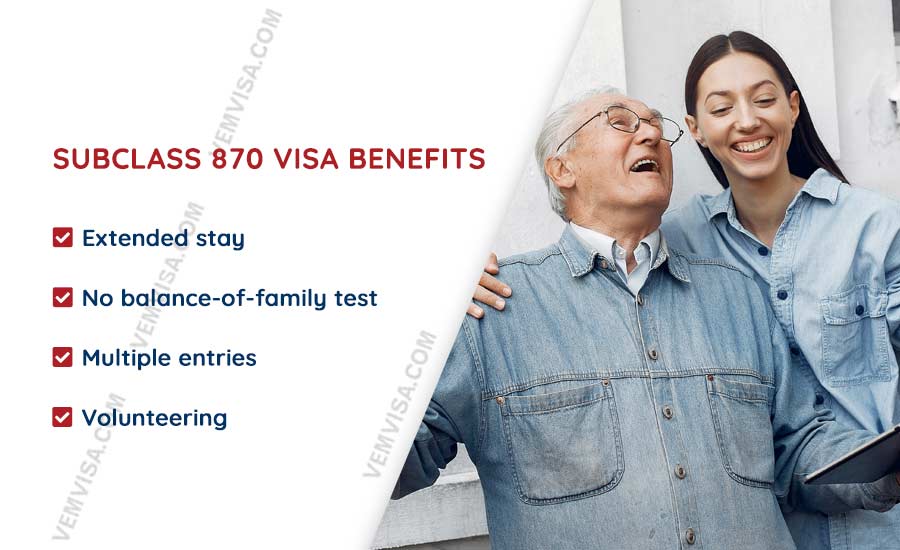 benefits of a subclass 870 visa