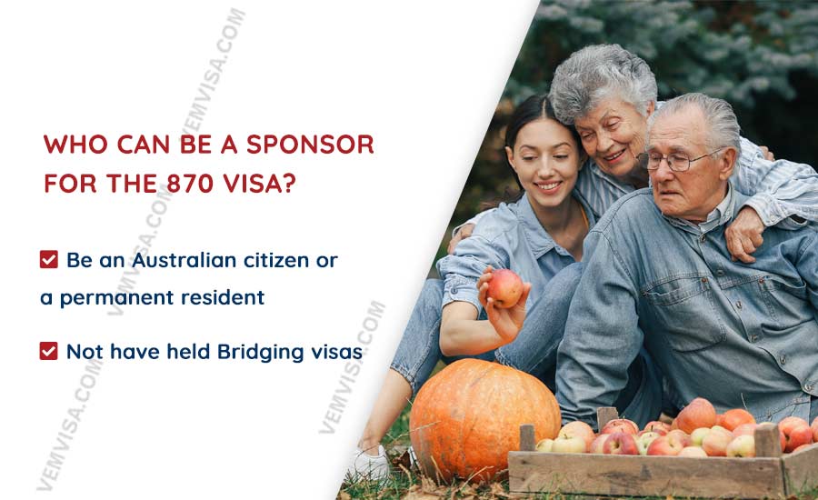 who can be a sponsor for the 870 visa