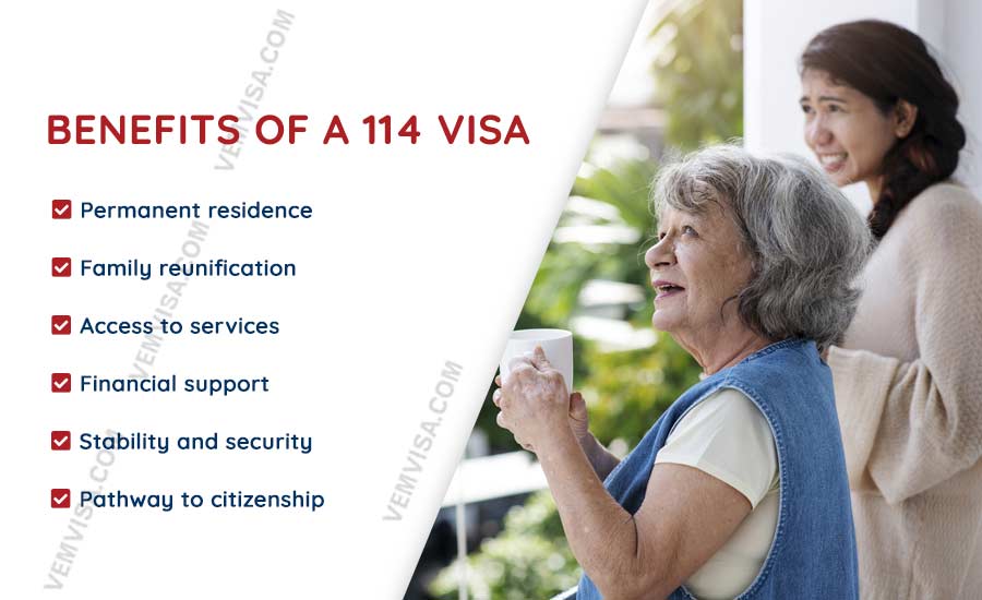 114 visa benefits