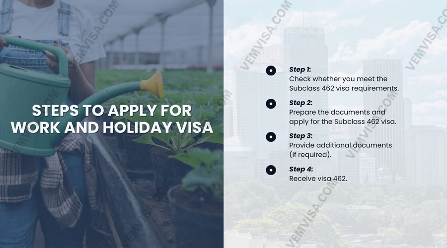 working holiday visa subclass 462 australia