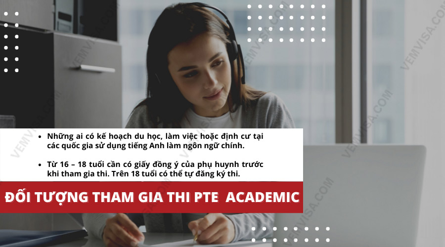 đối tượng tham gia kỳ thi PTE