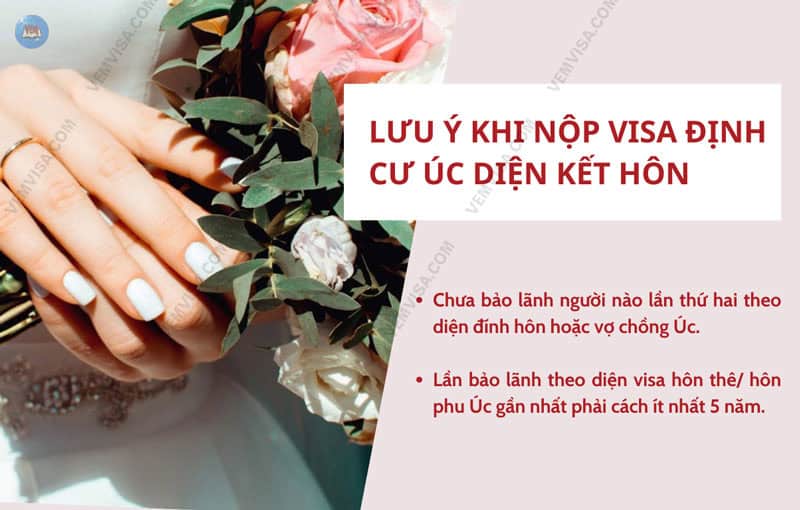 Lưu ý khi nộp visa kết hôn Úc