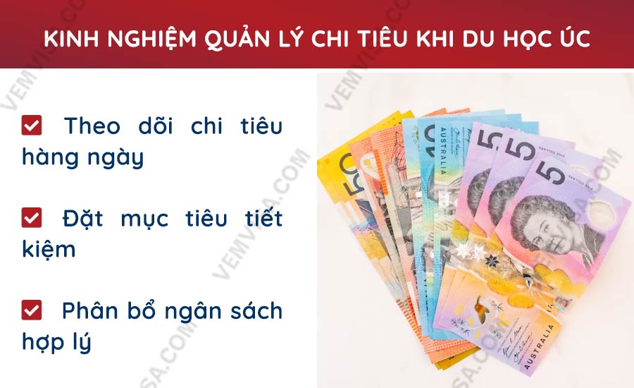 Kinh nghiệm quản lý chi tiêu khi du học Úc