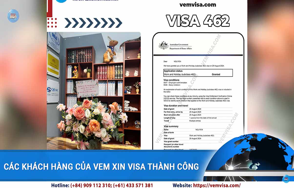 xin visa úc thành công