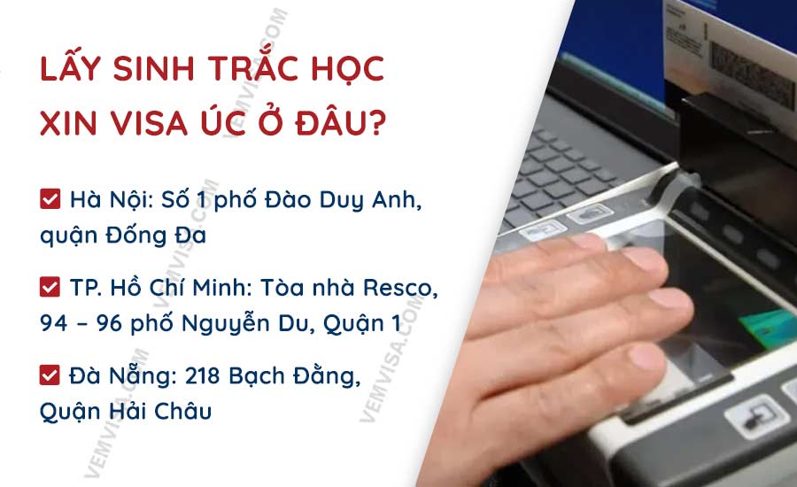 Lấy xin trắc học xin visa Úc ở đâu
