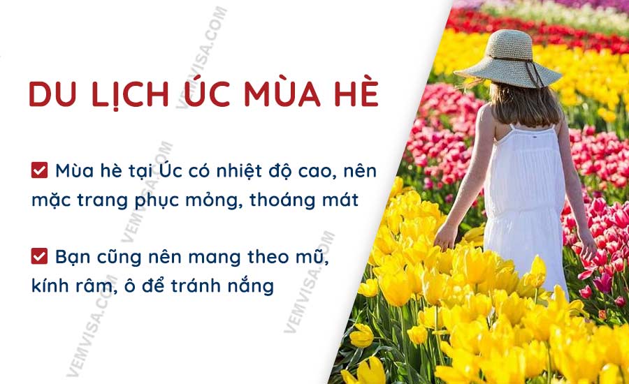 Trang phục du lịch Úc mùa hè