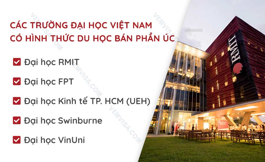 Các trường đại học tại Việt Nam triển khai hình thức du học bán phần Úc