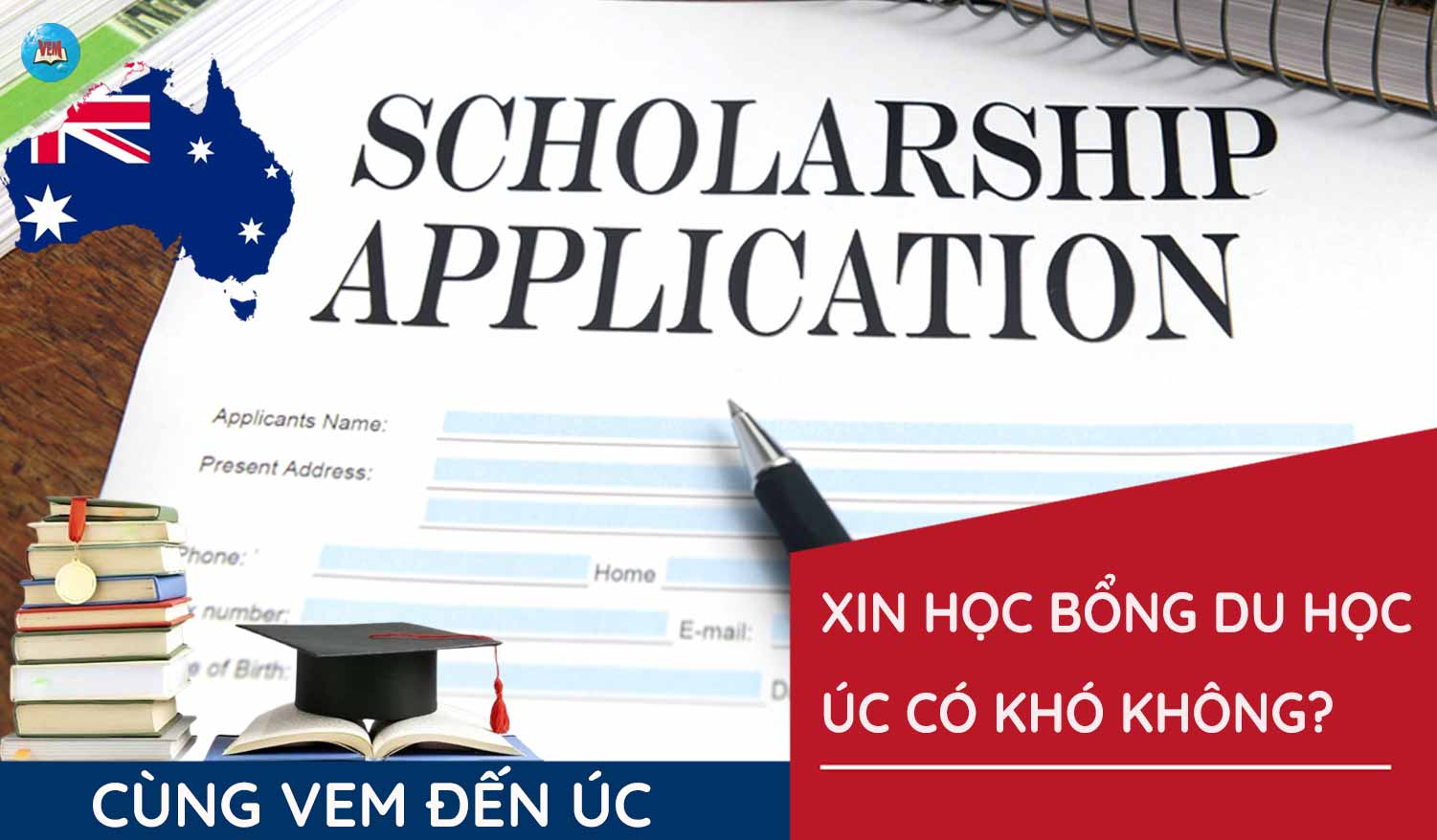 Xin học bổng du học Úc có khó không 2026