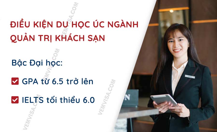 Điều kiện du học Úc ngành quản trị khách sạn