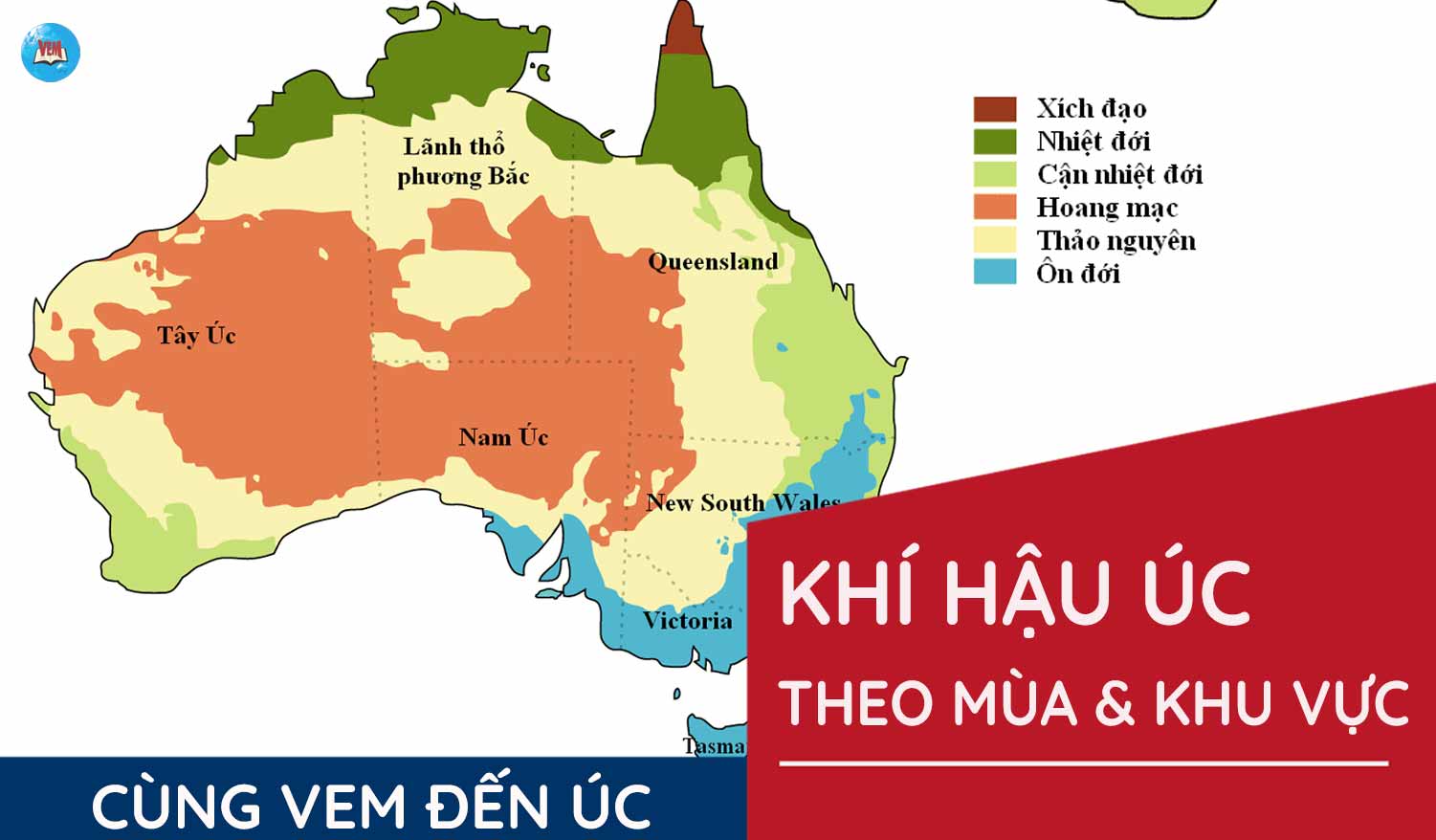 Khí hậu Úc theo mùa và khu vực