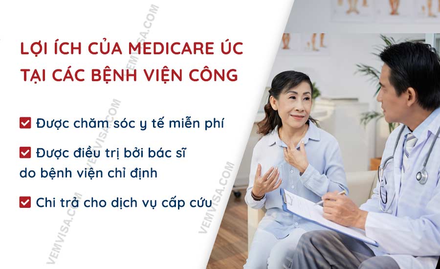 Lợi ích của Medicare Úc tại các bệnh viện công