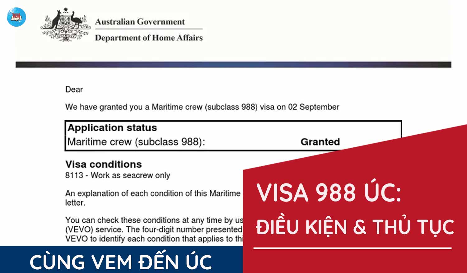 Visa 988 Úc: Điều kiện và thủ tục