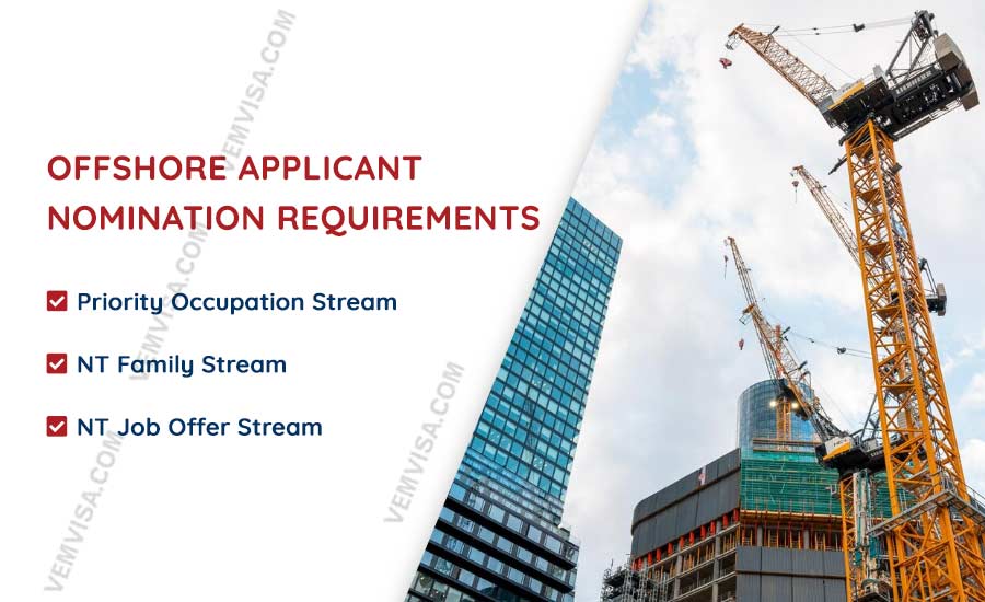 Offshore Northern Territory nomination requirements and streams