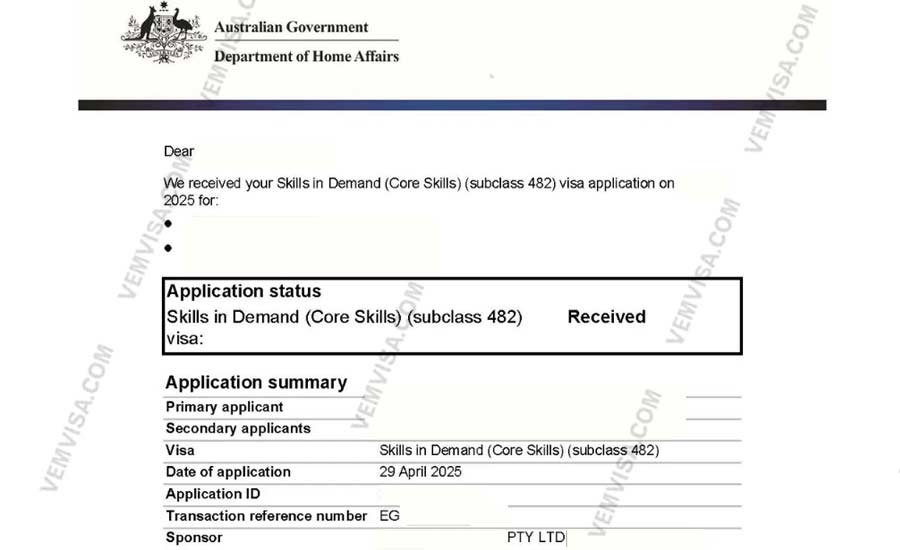 Visa 482 diện Core Skills
