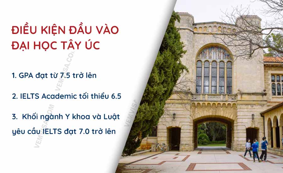 dieu kien dau vao dai hoc tay uc