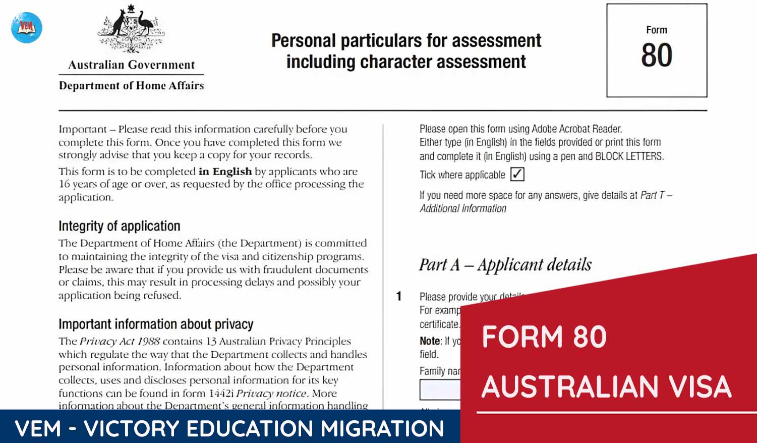 avt form 80 australian visa