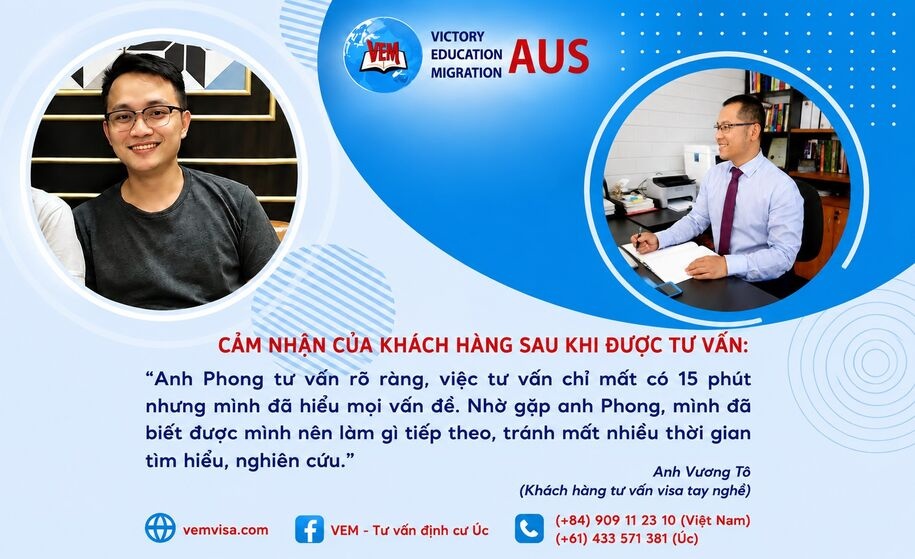 Anh Vương Tô – Khách hàng tư vấn visa tay nghề với VEM