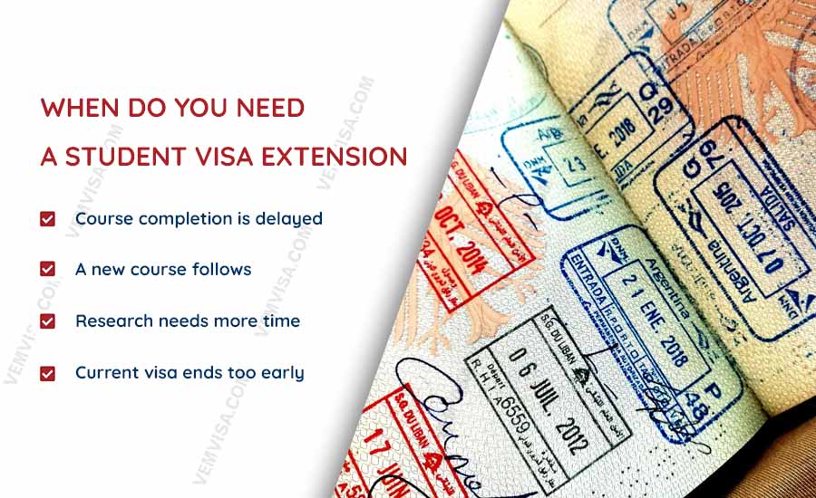 when do you need a student visa extension when do you need a student visa extension