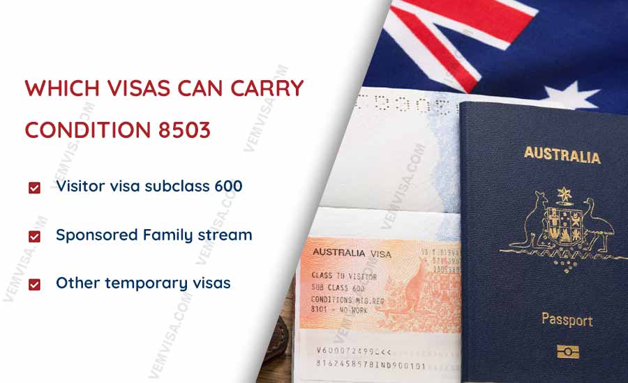 which visas can carry condition 8503 which visas can carry condition 8503