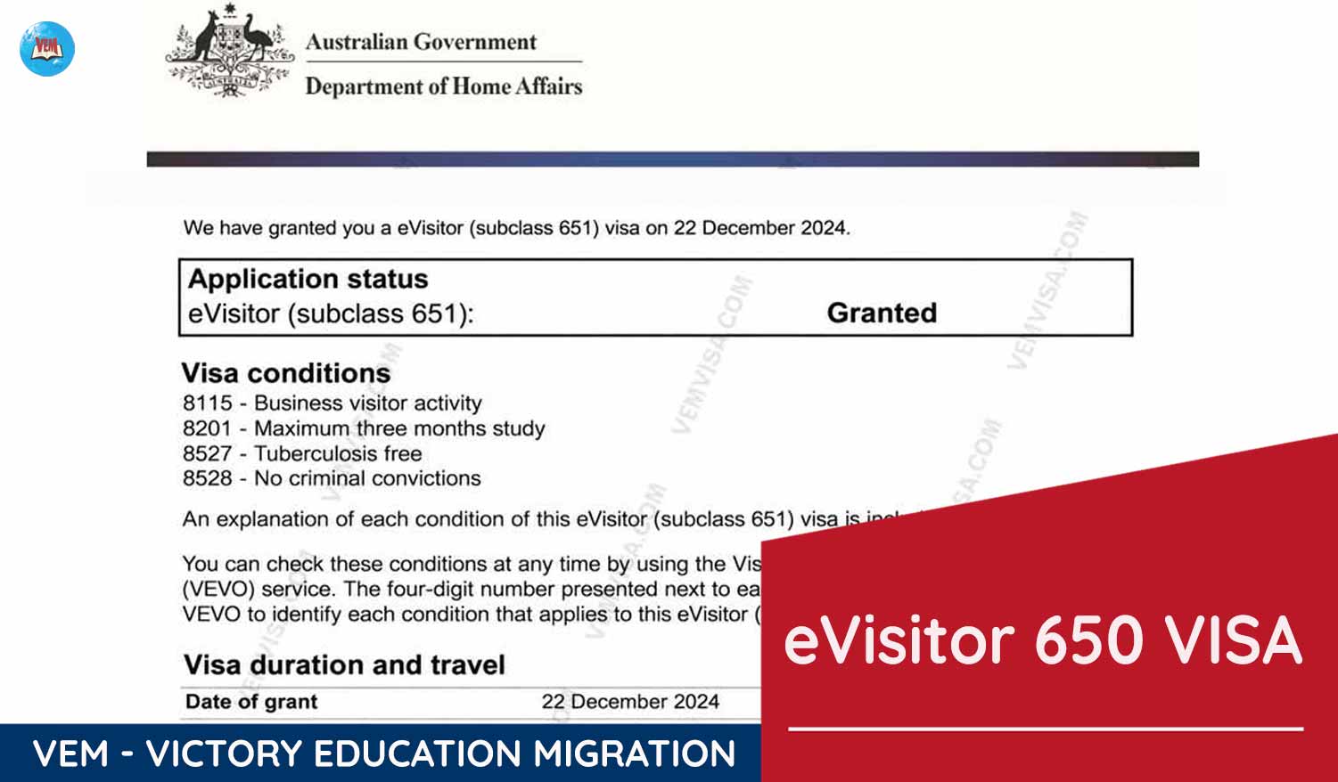 avt 651 visa