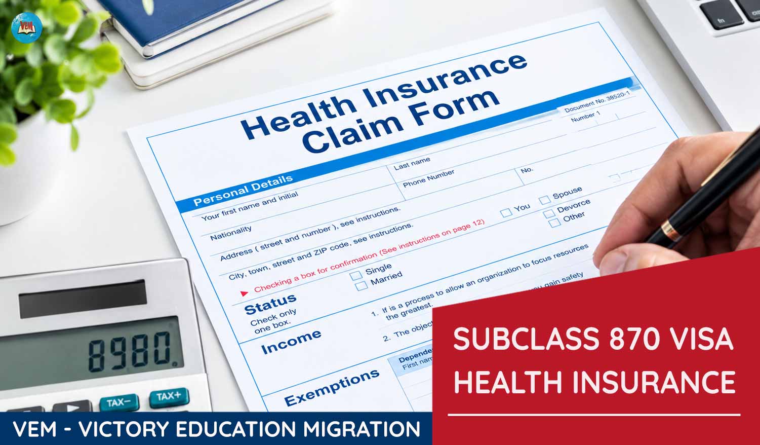 avt 870 visa health insurance