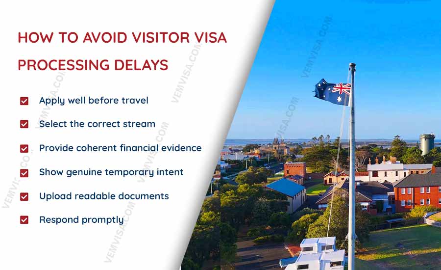 how to avoid visitor visa processing delays