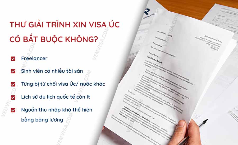 thu giai trinh xin visa uc co bat buoc khong